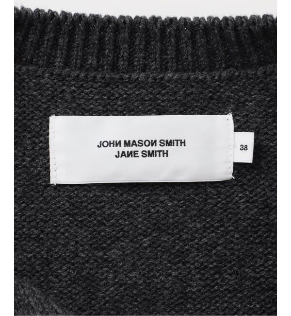 journal standard L'essage「【JANE SMITH】7G BIG SHOULDER CREW CARDIGAN：カーディガン」|カーディガン|