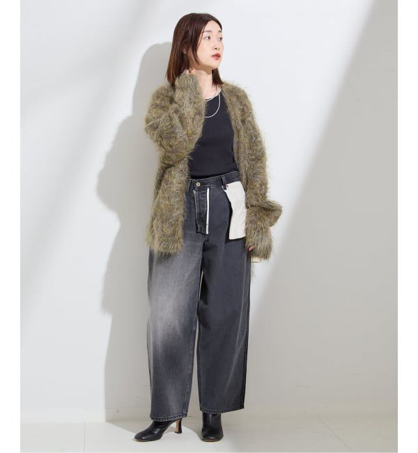 journal standard L'essage「【INSCRIRE /アンスクリア】Shaggy V-Neck Cardigan：カーディガン」|カーディガン|