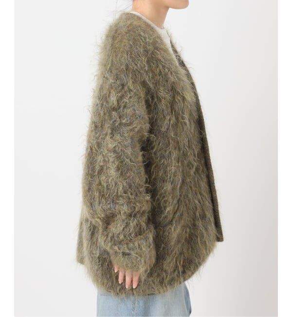 journal standard L'essage「【INSCRIRE /アンスクリア】Shaggy V-Neck Cardigan：カーディガン」|カーディガン|