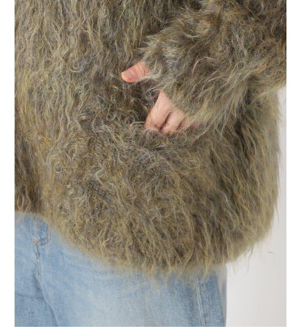 journal standard L'essage「【INSCRIRE /アンスクリア】Shaggy V-Neck Cardigan：カーディガン」|カーディガン|