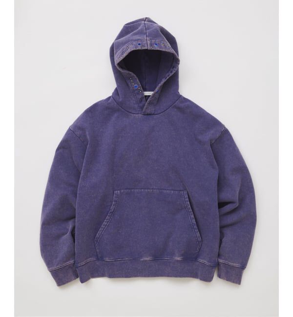 JOURNAL STANDARD「スタッズ ブリーチ パーカー」|パーカー|パープル