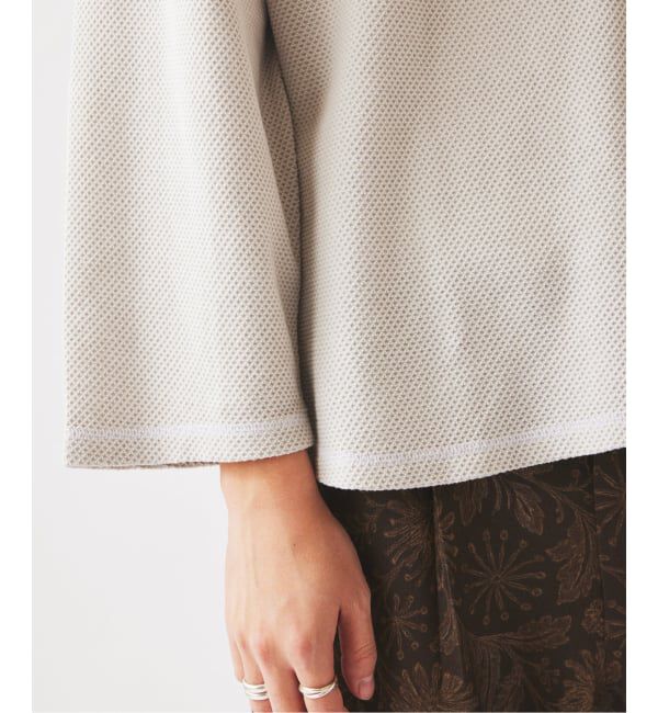 JOURNAL STANDARD relume「《予約》製品染め バックピケ ヘンリーネック 7分袖 Tシャツ」|Tシャツ・カットソー|