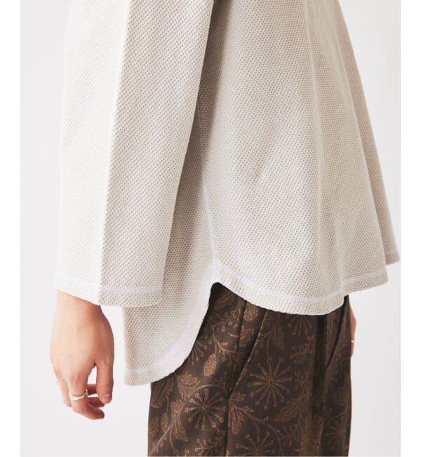 JOURNAL STANDARD relume「《予約》製品染め バックピケ ヘンリーネック 7分袖 Tシャツ」|Tシャツ・カットソー|