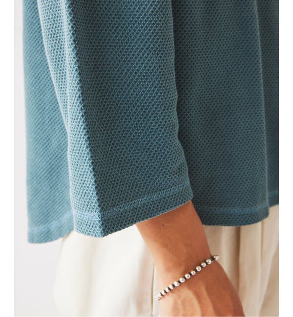 JOURNAL STANDARD relume「《予約》製品染め バックピケ ヘンリーネック 7分袖 Tシャツ」|Tシャツ・カットソー|