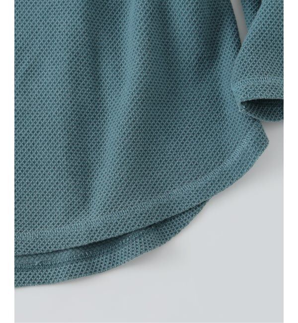 JOURNAL STANDARD relume「《予約》製品染め バックピケ ヘンリーネック 7分袖 Tシャツ」|Tシャツ・カットソー|