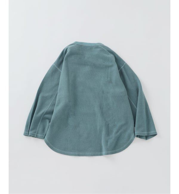 JOURNAL STANDARD relume「《予約》製品染め バックピケ ヘンリーネック 7分袖 Tシャツ」|Tシャツ・カットソー|