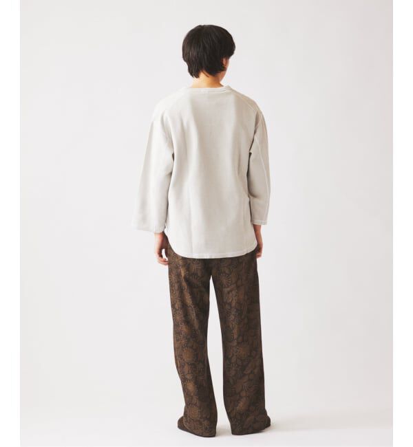 JOURNAL STANDARD relume「《予約》製品染め バックピケ ヘンリーネック 7分袖 Tシャツ」|Tシャツ・カットソー|