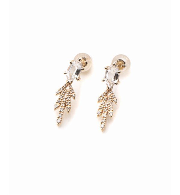 Lilas by Spick&Span「ヘキサゴン*ダイヤarrowモチーフピアス K10(両耳)」|ピアス|