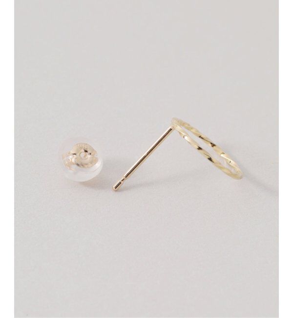 Lilas by Spick&Span「スクリューサークルピアス K10（両耳）」|ピアス|