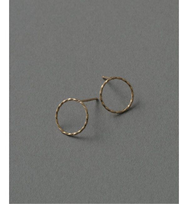 Lilas by Spick&Span「スクリューサークルピアス K10（両耳）」|ピアス|
