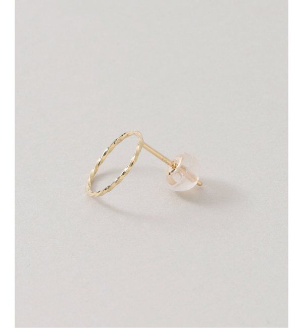 Lilas by Spick&Span「スクリューサークルピアス K10（両耳）」|ピアス|