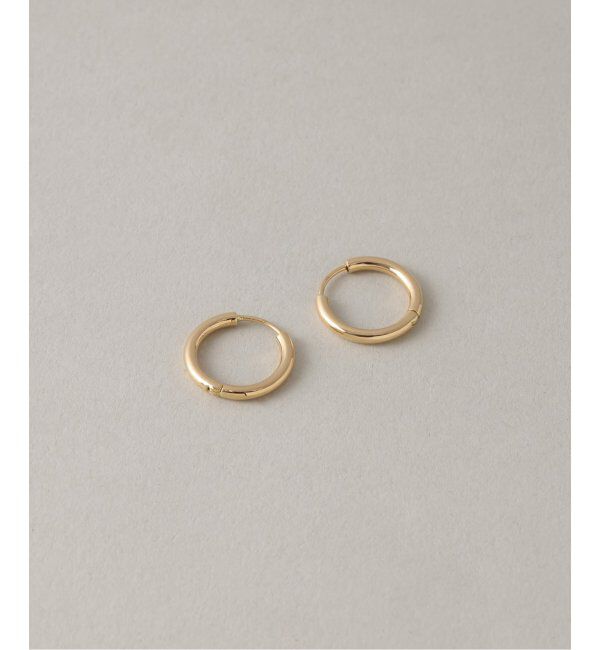 Lilas by Spick&Span「ハーフオープンフープピアスS K18(両耳)」|ピアス|