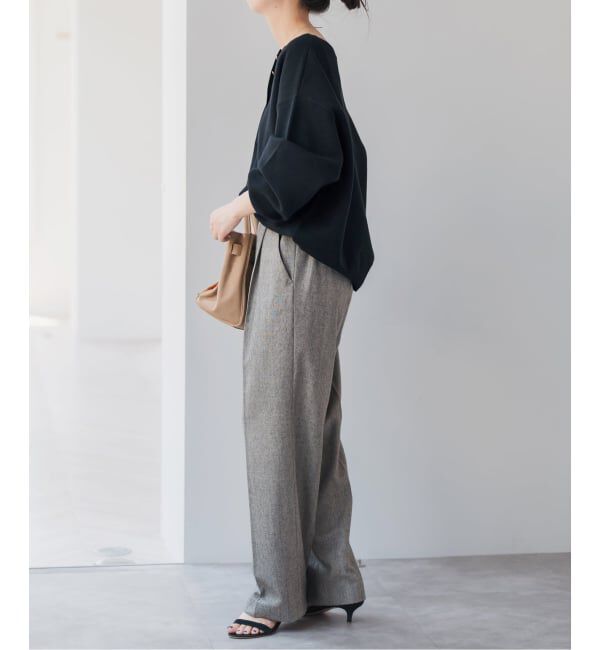 Spick and Span「《WEB限定》メタルボタンヘンリーネックニット」|ニット・セーター|