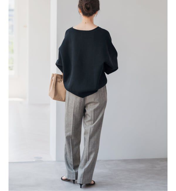 Spick and Span「《WEB限定》メタルボタンヘンリーネックニット」|ニット・セーター|