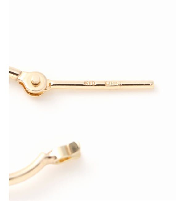 Lilas by Spick&Span「《WEB限定》パールフープピアスS K10（両耳）」|ピアス|