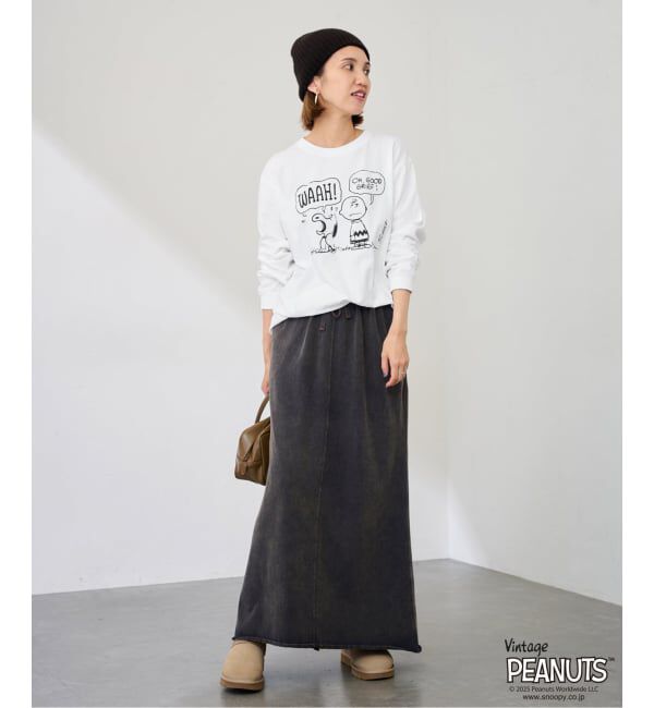 FRAMeWORK「MEAN MACHINE AGE 別注PEANUTS ロングスリーブ TEE WAAH」|Tシャツ・カットソー|