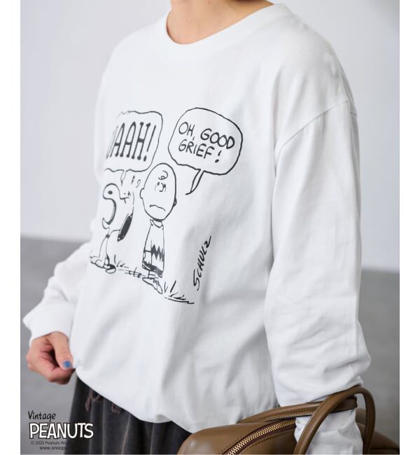 FRAMeWORK「MEAN MACHINE AGE 別注PEANUTS ロングスリーブ TEE WAAH」|Tシャツ・カットソー|