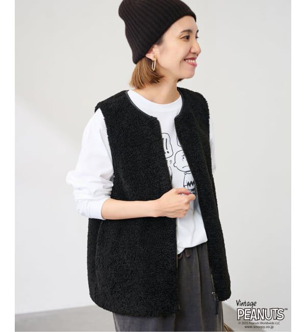 FRAMeWORK「MEAN MACHINE AGE 別注PEANUTS ロングスリーブ TEE WAAH」|Tシャツ・カットソー|