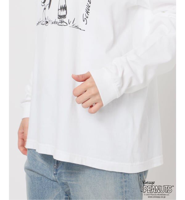 FRAMeWORK「MEAN MACHINE AGE 別注PEANUTS ロングスリーブ TEE WAAH」|Tシャツ・カットソー|