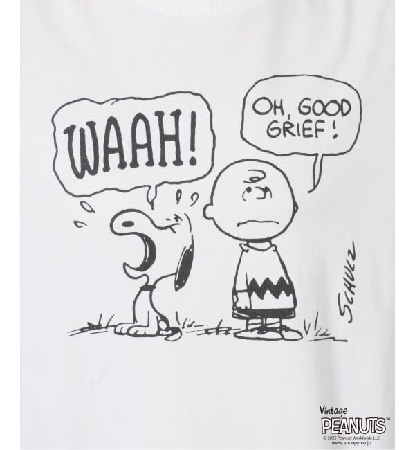 FRAMeWORK「MEAN MACHINE AGE 別注PEANUTS ロングスリーブ TEE WAAH」|Tシャツ・カットソー|