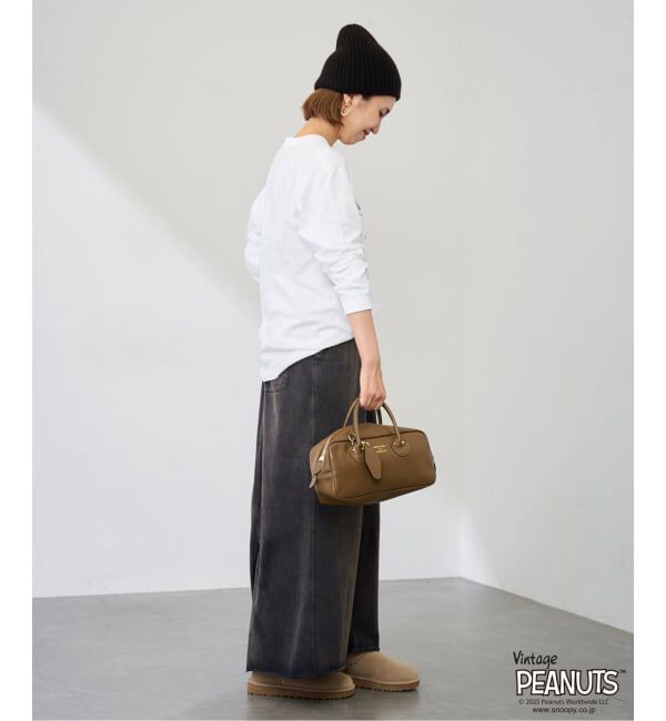 FRAMeWORK「MEAN MACHINE AGE 別注PEANUTS ロングスリーブ TEE WAAH」|Tシャツ・カットソー|