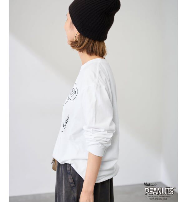 FRAMeWORK「MEAN MACHINE AGE 別注PEANUTS ロングスリーブ TEE WAAH」|Tシャツ・カットソー|