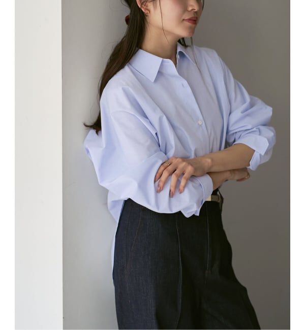 NOBLE「《26SS先行予約》エフォートレスコットンニュアンスシャツ」|シャツ・ブラウス|