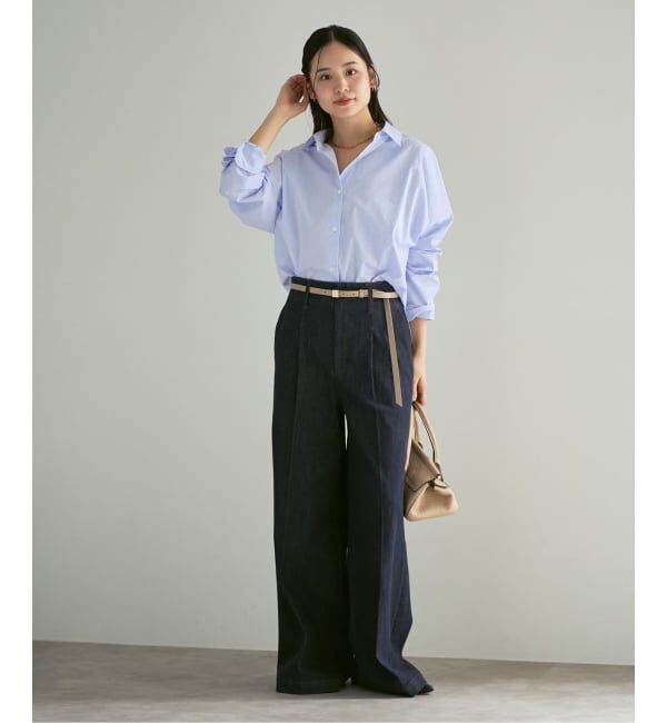 NOBLE「《26SS先行予約》エフォートレスコットンニュアンスシャツ」|シャツ・ブラウス|