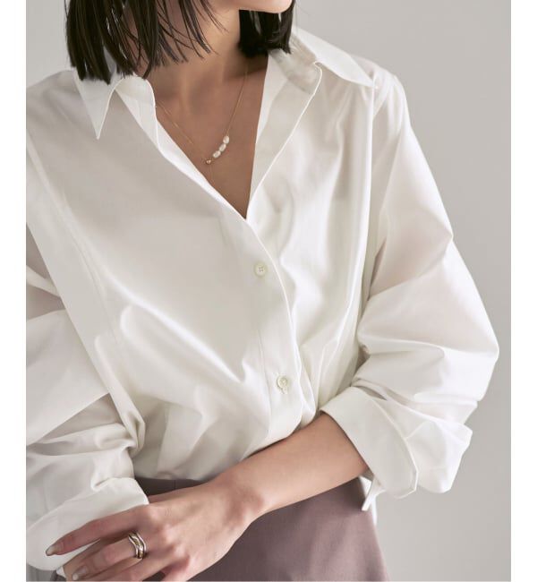 NOBLE「《26SS先行予約》エフォートレスコットンニュアンスシャツ」|シャツ・ブラウス|