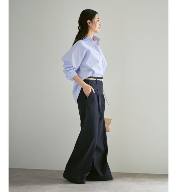 NOBLE「《26SS先行予約》エフォートレスコットンニュアンスシャツ」|シャツ・ブラウス|