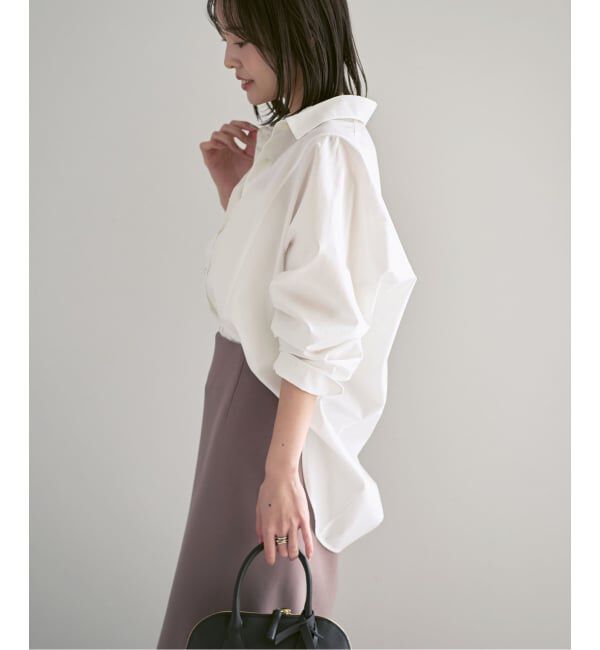 NOBLE「《26SS先行予約》エフォートレスコットンニュアンスシャツ」|シャツ・ブラウス|