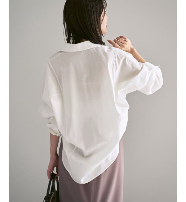 NOBLE「《26SS先行予約》エフォートレスコットンニュアンスシャツ」|シャツ・ブラウス|