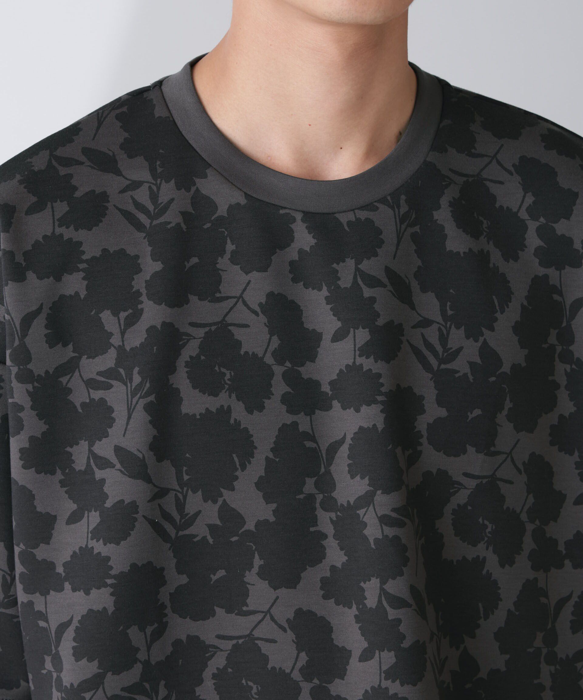 nano･universe「総柄ダンボールワイドTシャツ 半袖」|Tシャツ・カットソー|