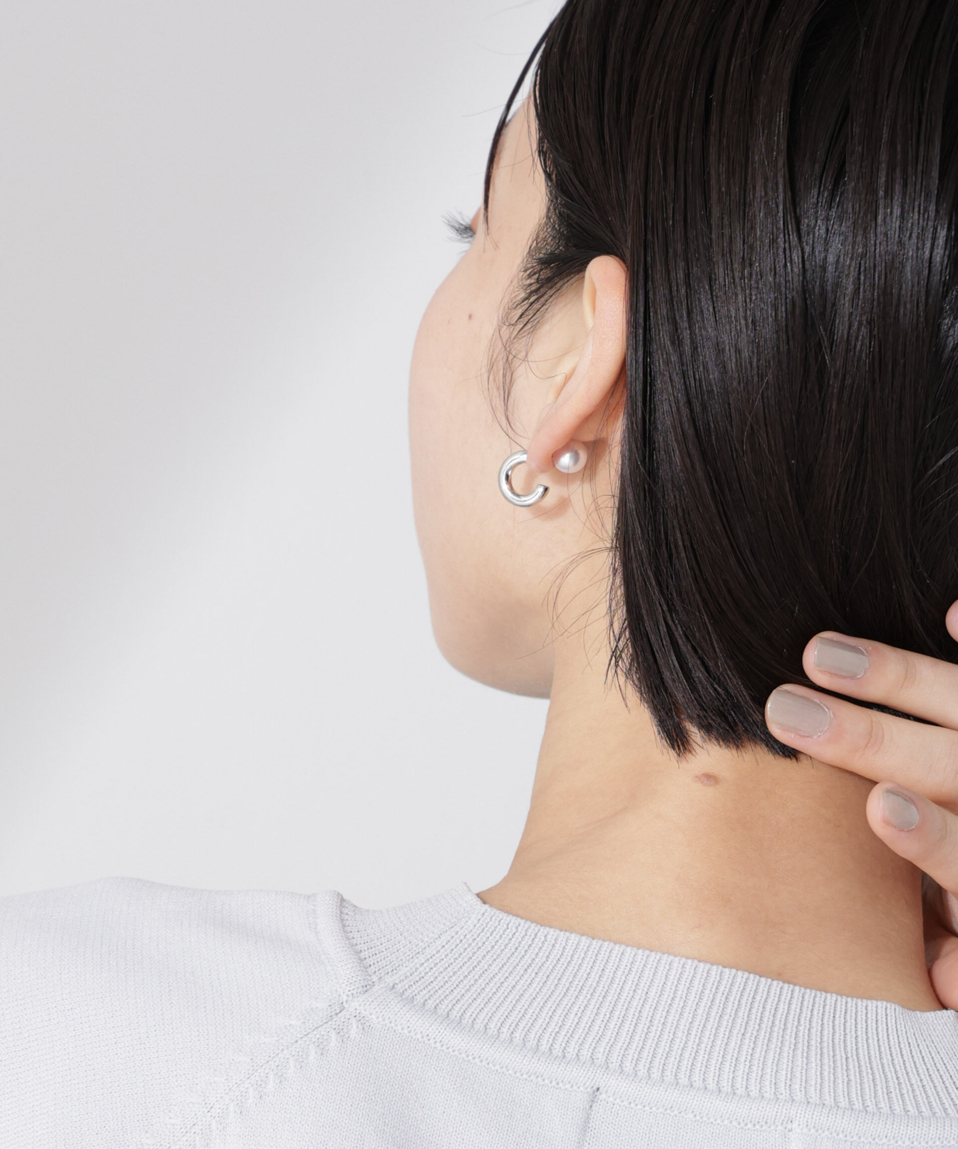 nano･universe「パールキャッチ2wayピアス」|ピアス|