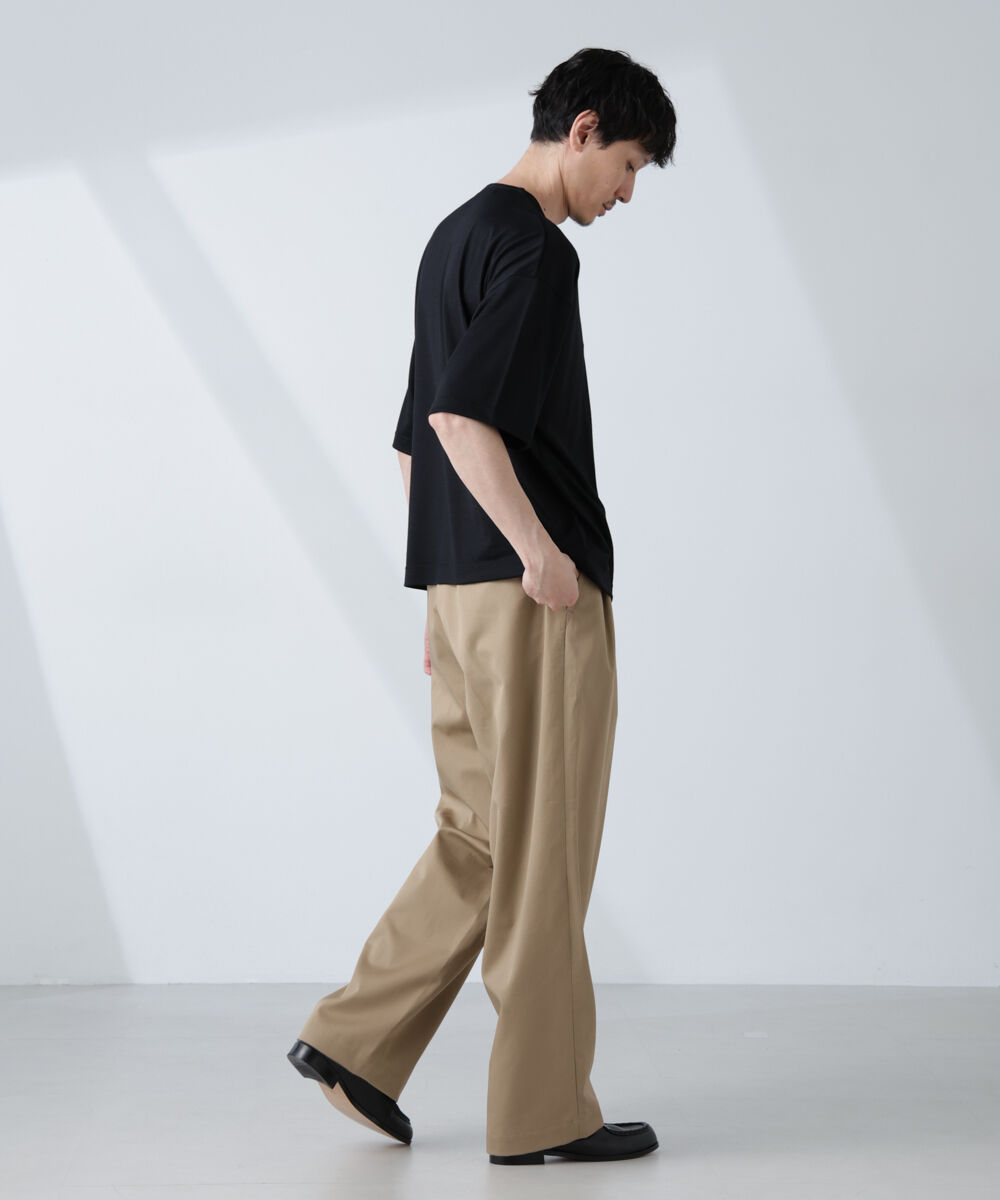 nano･universe「「ALL-DAYS COMFORT 100% WOOL」 ヘンリーネックTEE」|Tシャツ・カットソー|