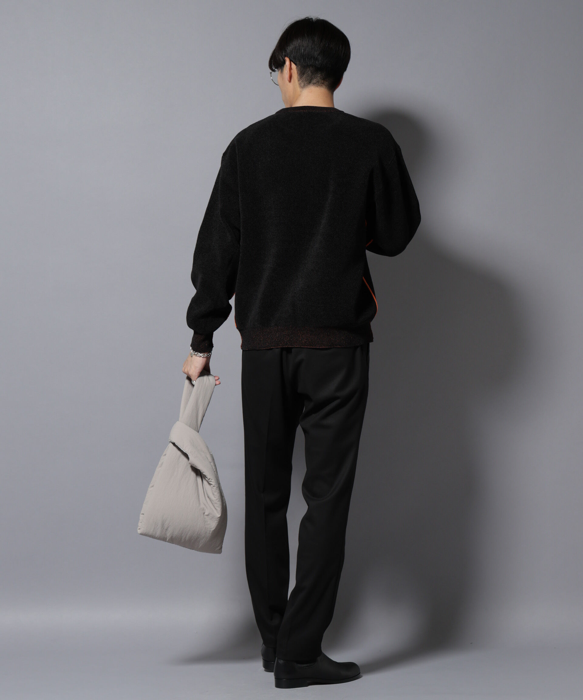 nano･universe「モールヤーンダブルフェイスクルーネックニット」|ニット・セーター|