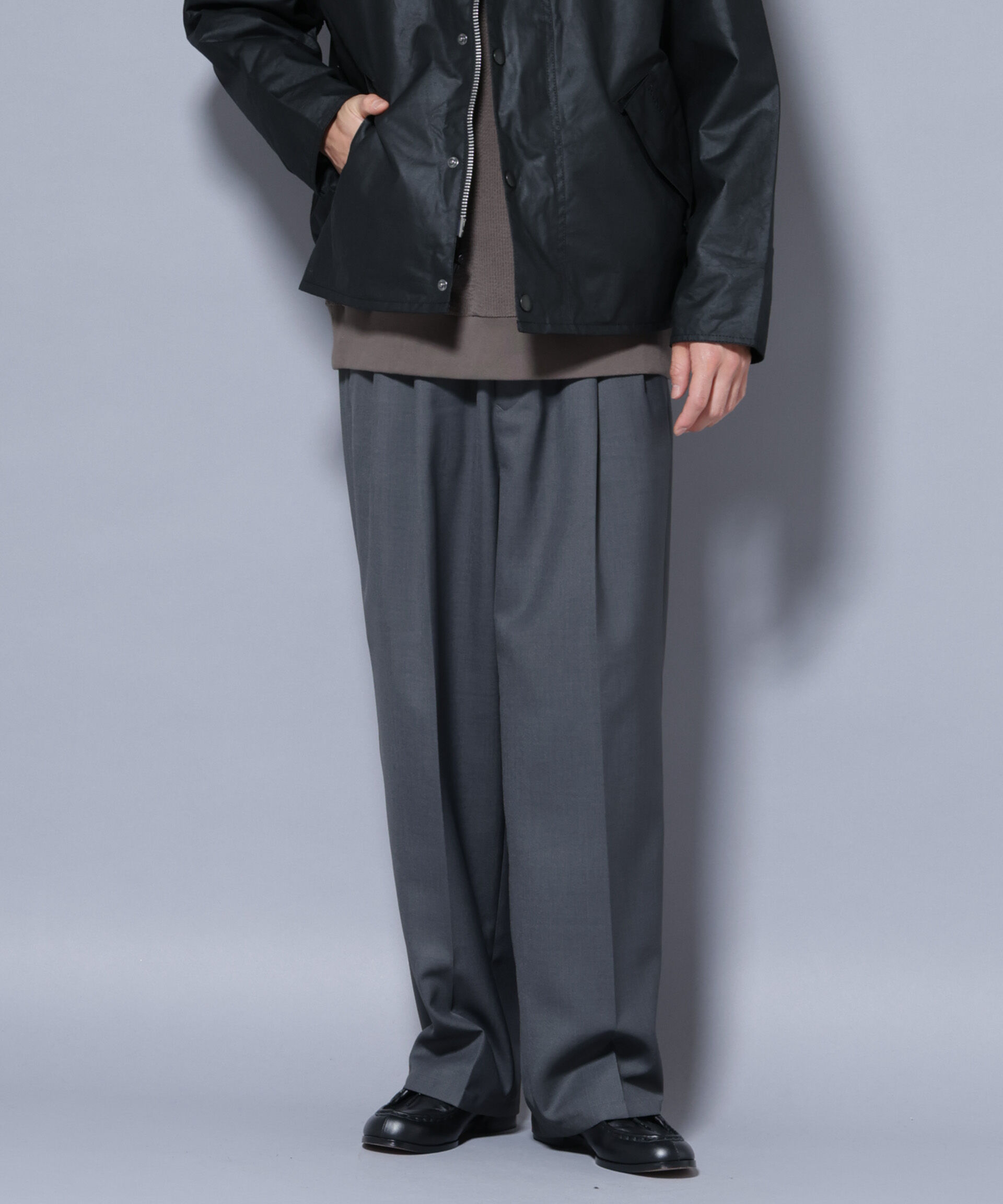 nano･universe「「大人のワイドパンツ」ドライギャバワイドイージースラックス」|チノ|