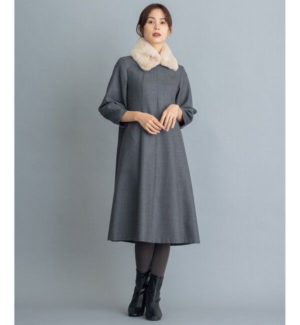 組曲「【人気につき新色追加！】ウールジョーゼット ワンピース」|ワンピース|