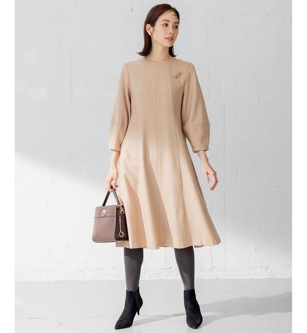 組曲「【人気につき新色追加！】ウールジョーゼット ワンピース」|ワンピース|