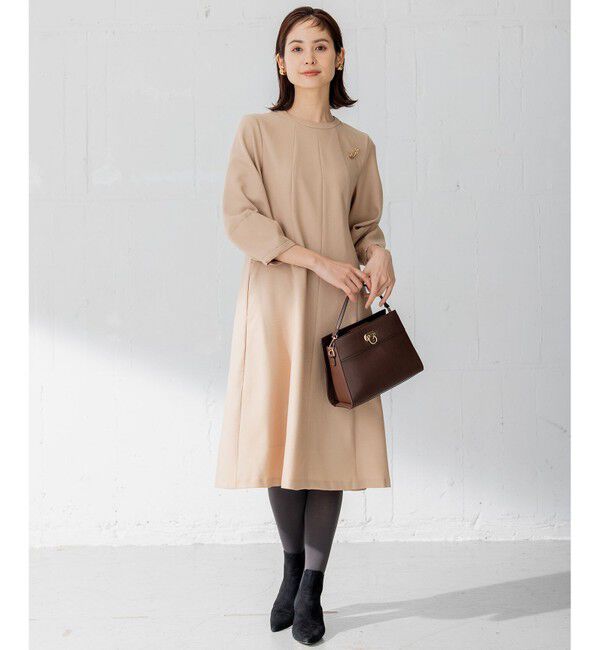 組曲「【人気につき新色追加！】ウールジョーゼット ワンピース」|ワンピース|