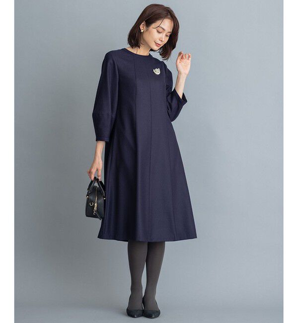 組曲「【人気につき新色追加！】ウールジョーゼット ワンピース」|ワンピース|