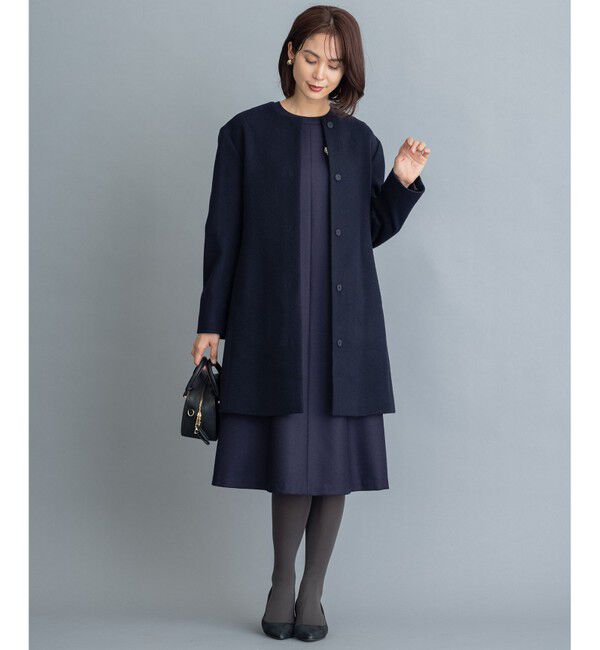 組曲「【人気につき新色追加！】ウールジョーゼット ワンピース」|ワンピース|