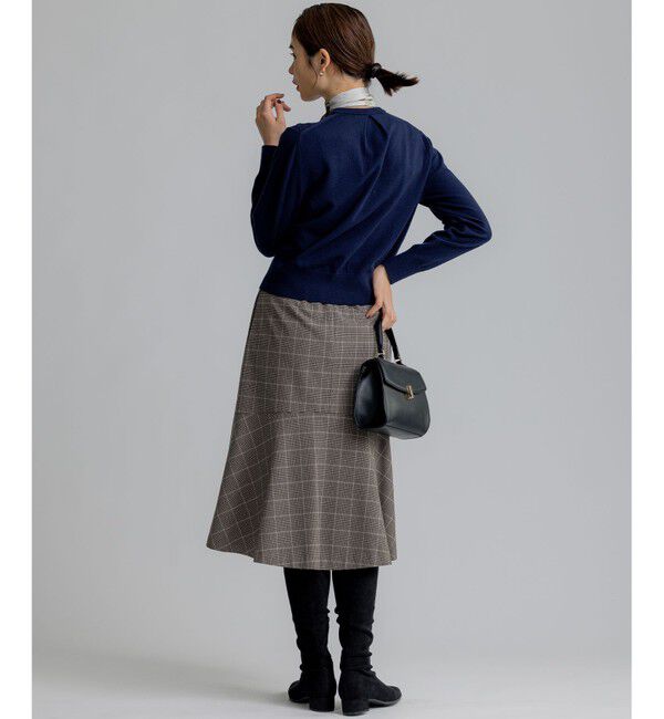 組曲「2WAYウォームストレッチ チェックスカート」|スカート|