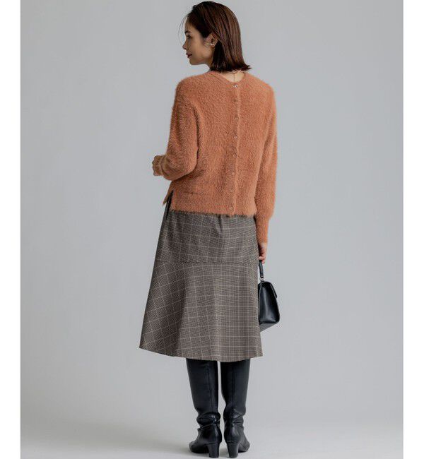 組曲「2WAYウォームストレッチ チェックスカート」|スカート|