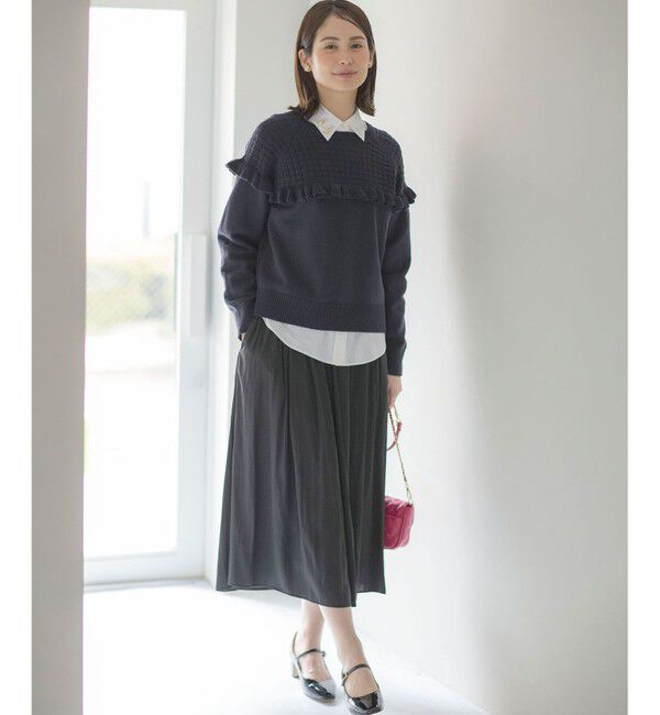 組曲「【WEB限定カラーあり】ギャザーライトデシン パンツ」|その他|