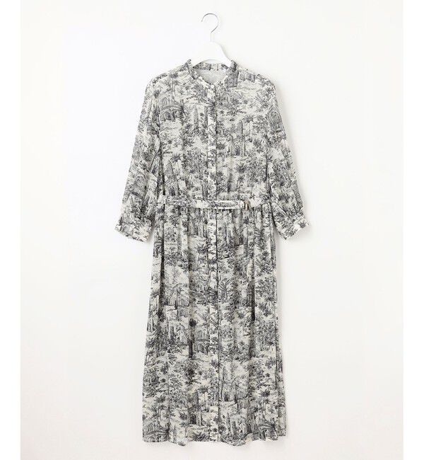 自由区「【洗える】ランドスケーププリント ワンピース」|ワンピース|