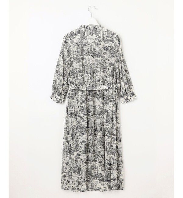 自由区「【洗える】ランドスケーププリント ワンピース」|ワンピース|