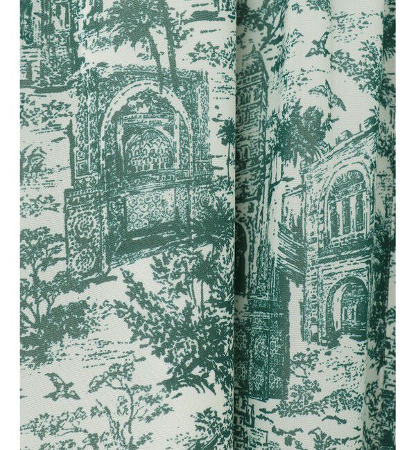 自由区「【洗える】ランドスケーププリント ワンピース」|ワンピース|