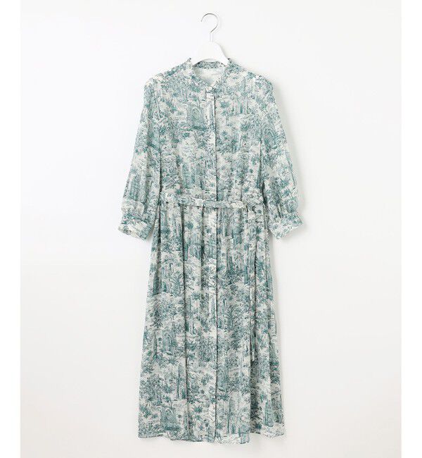 自由区「【洗える】ランドスケーププリント ワンピース」|ワンピース|
