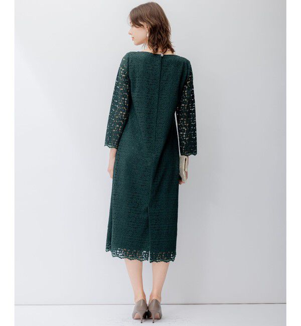 23区「【APPLAUDIR】オプティカルフラワーレース ドレス」|ドレス|